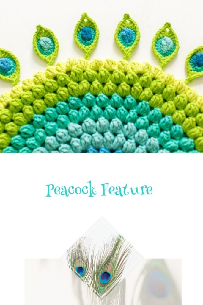 Crochet Peacock Feather